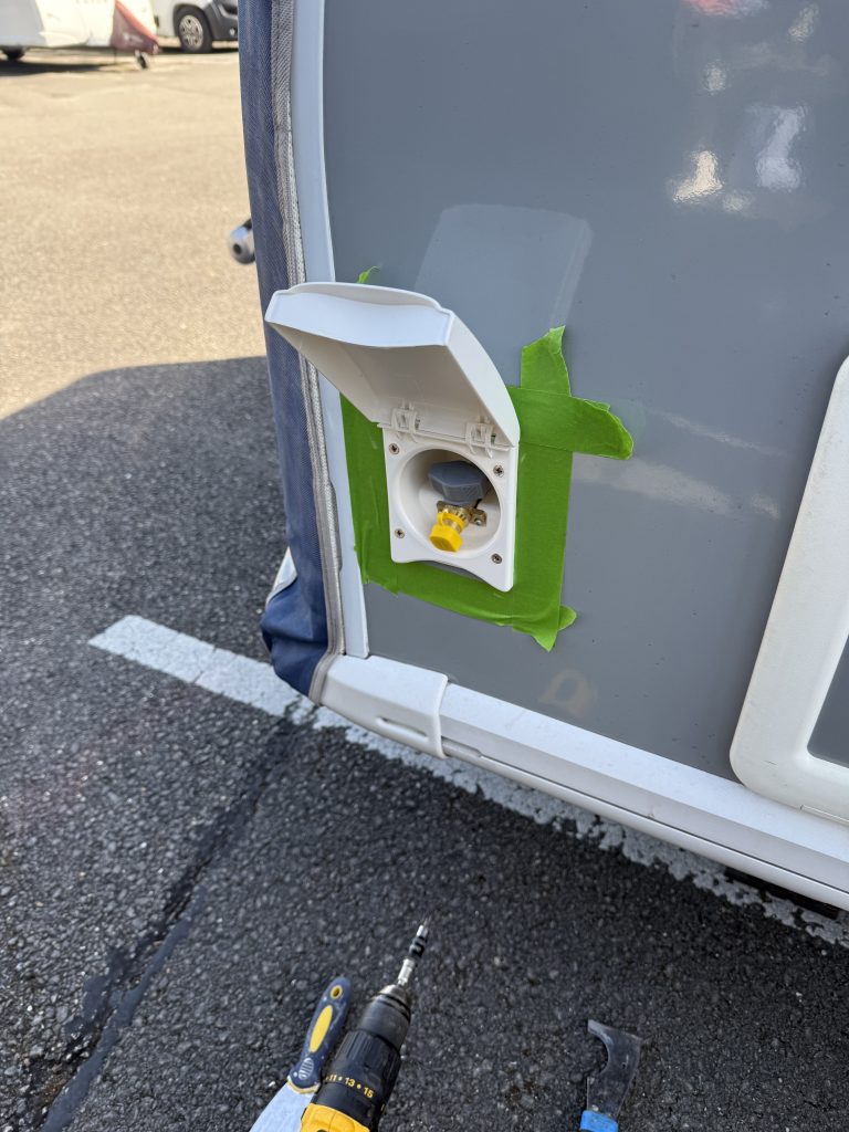 External BBQ gas point installation 